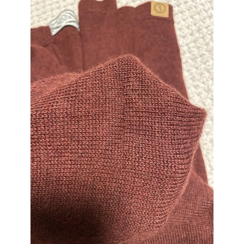 Paka The Crew Sweater Men XL Red Burgundy Royal Alpaca Blend Handmade Raglan